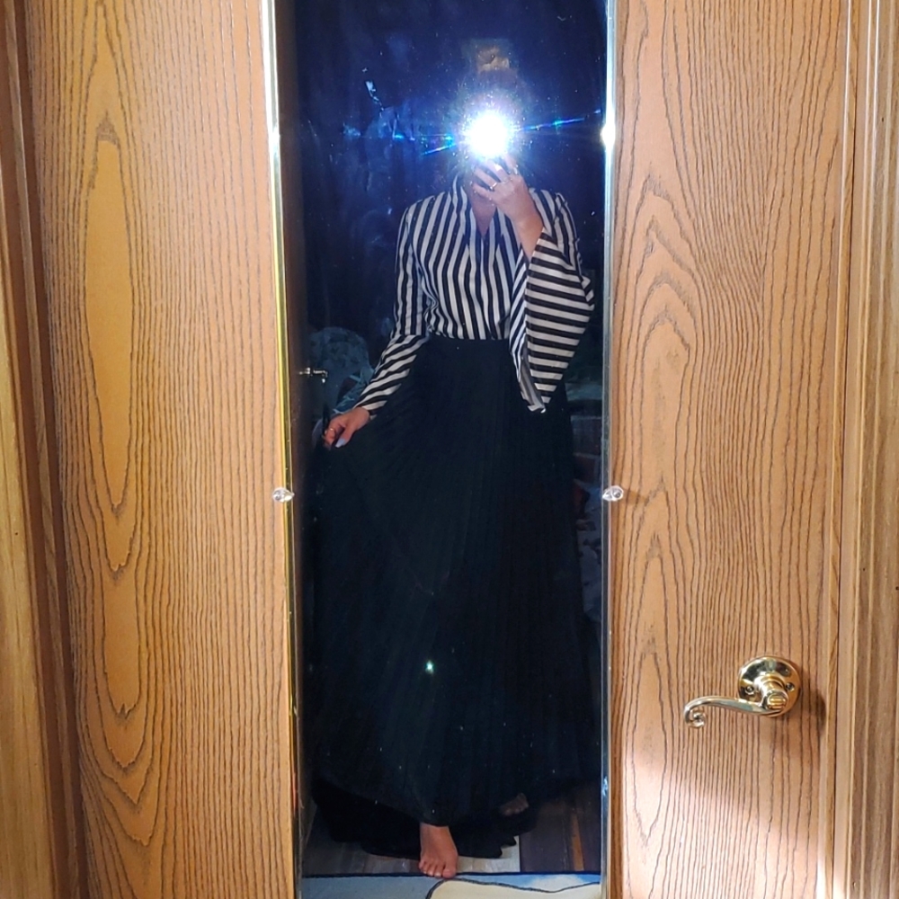 Black maxi skirt